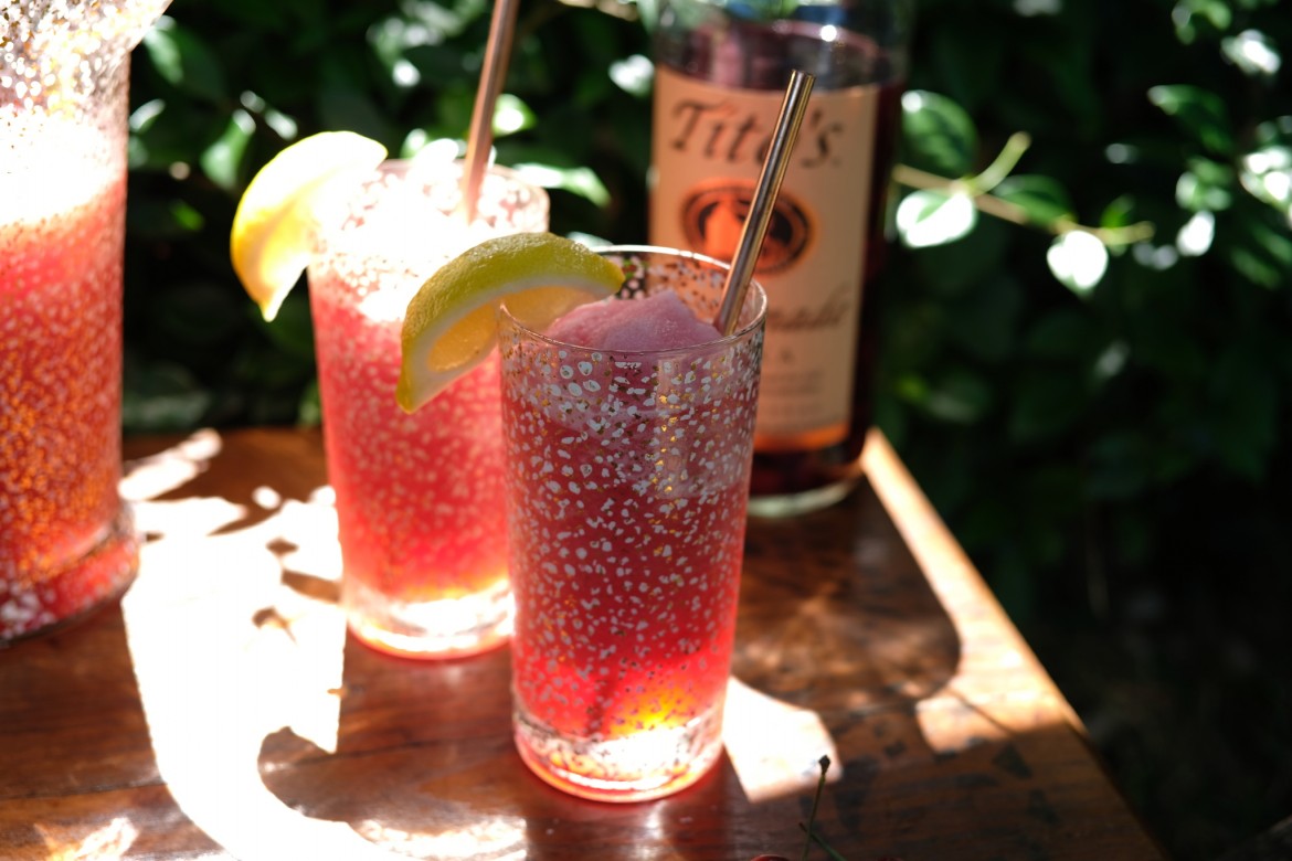 Hibiscus Cherry Frozen Lemonade